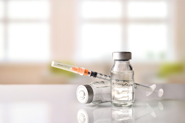 Botol petidin, obat analgesik yang digunakan untuk mengatasi nyeri